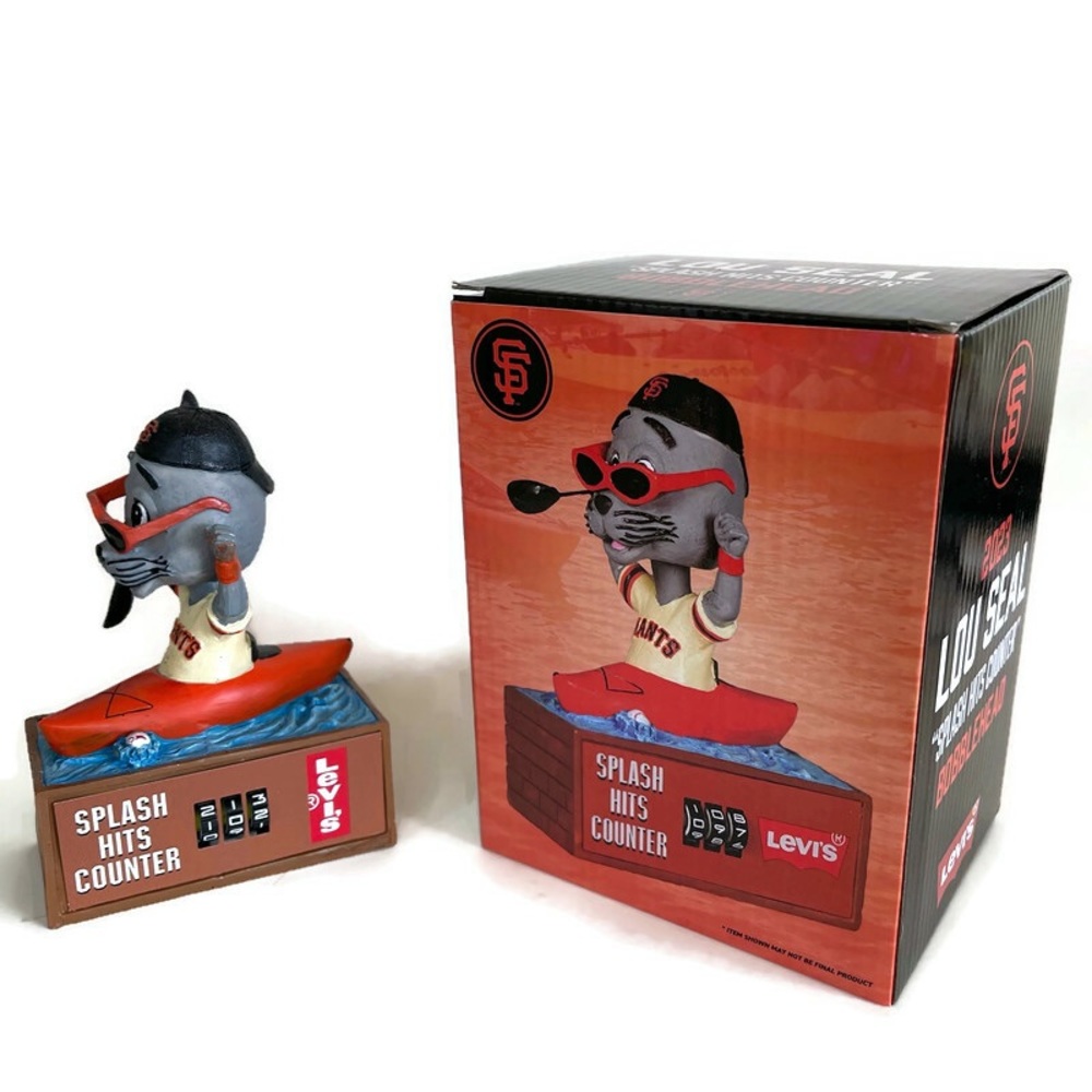 San Francisco Giants Lou Seal Bobblehead Splash Hit Counter